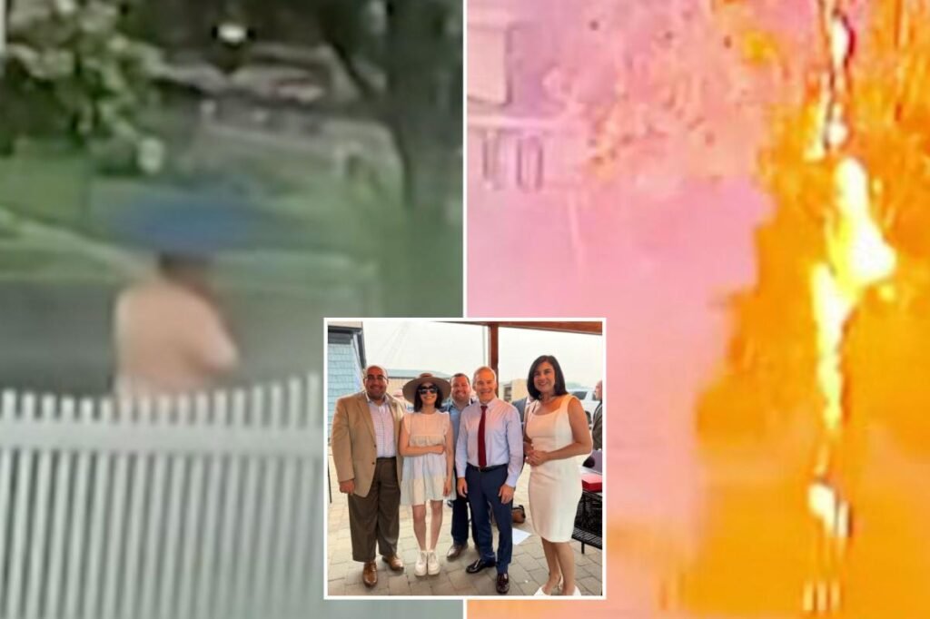 Chilling moment NY GOP congressional staffer is struck by lightning and survives during Staten Island storm Chilling moment NY GOP congressional staffer is struck by lightning and survives during Staten Island storm
