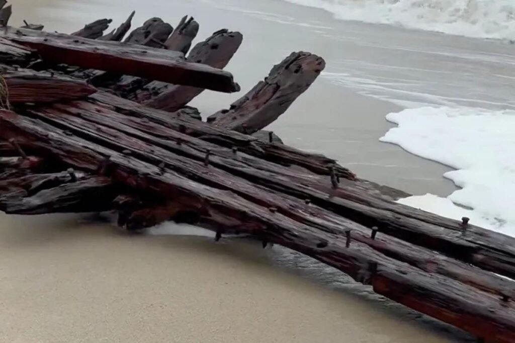 Nor’easter uncovers 19th-century Nantucket shipwreck as storm batters East Coast