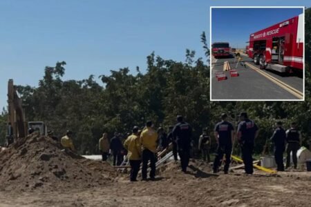 Horror California collapse kills trench worker who was trapped underground for hours