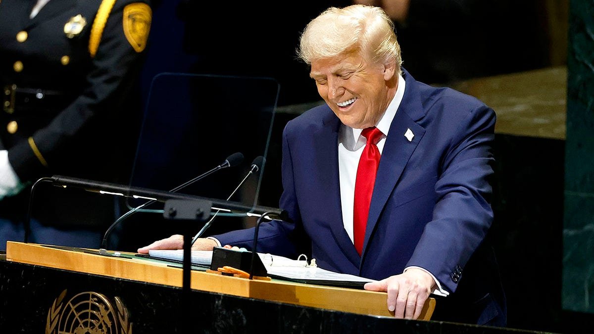 President Donald Trump smiling