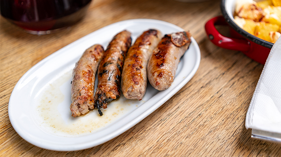 Breakfast pork sausages