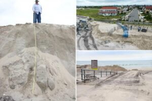 Nor’easter leaves Rockaway Beach looking like steep cliffs of Ireland: ‘Almost totally gone’