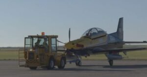 Snowbirds base gets a glimpse at aircraft expected to replace Tutor jets Snowbirds base gets a glimpse at aircraft expected to replace Tutor jets