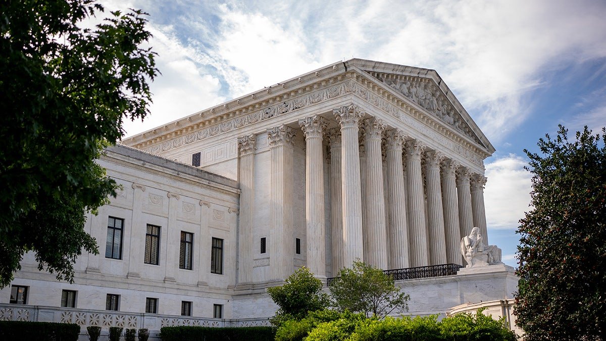 The exterior of the Supreme Court building.