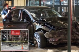 Passenger, 27, killed after drunken Tesla driver smashes into NYC scaffolding: cops, sources