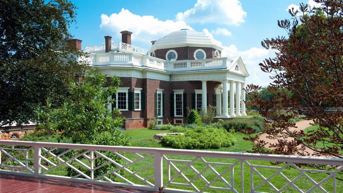 Thomas Jefferson's Monticello stands in Charlottesville, Va.