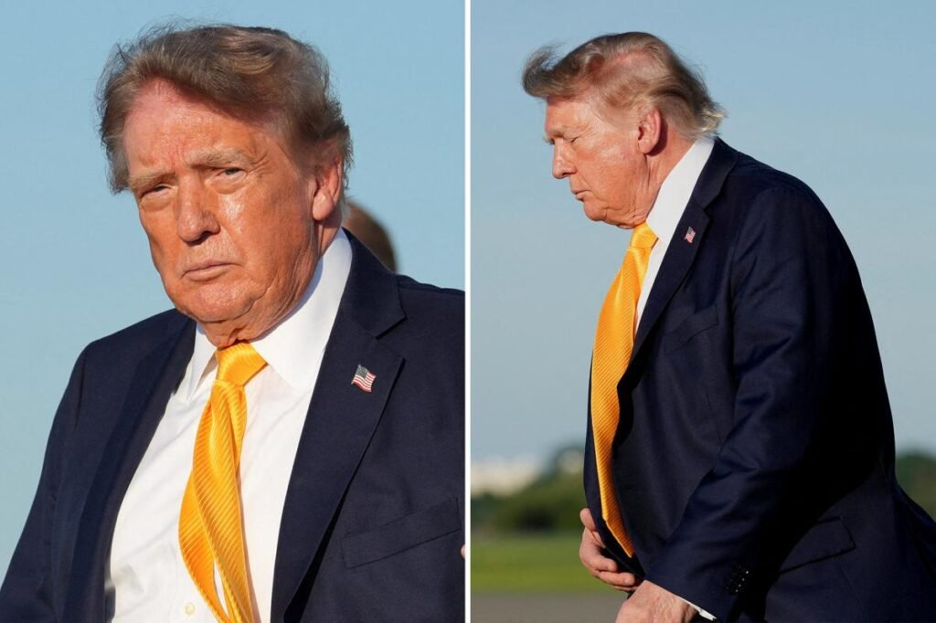 President Trump debuts new brown hairdo — and people are shocked President Trump debuts new brown hairdo — and people are shocked