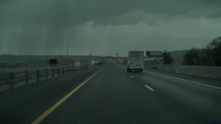 Dashcam captures terrifying moment lightning nearly strikes Utah truck driver