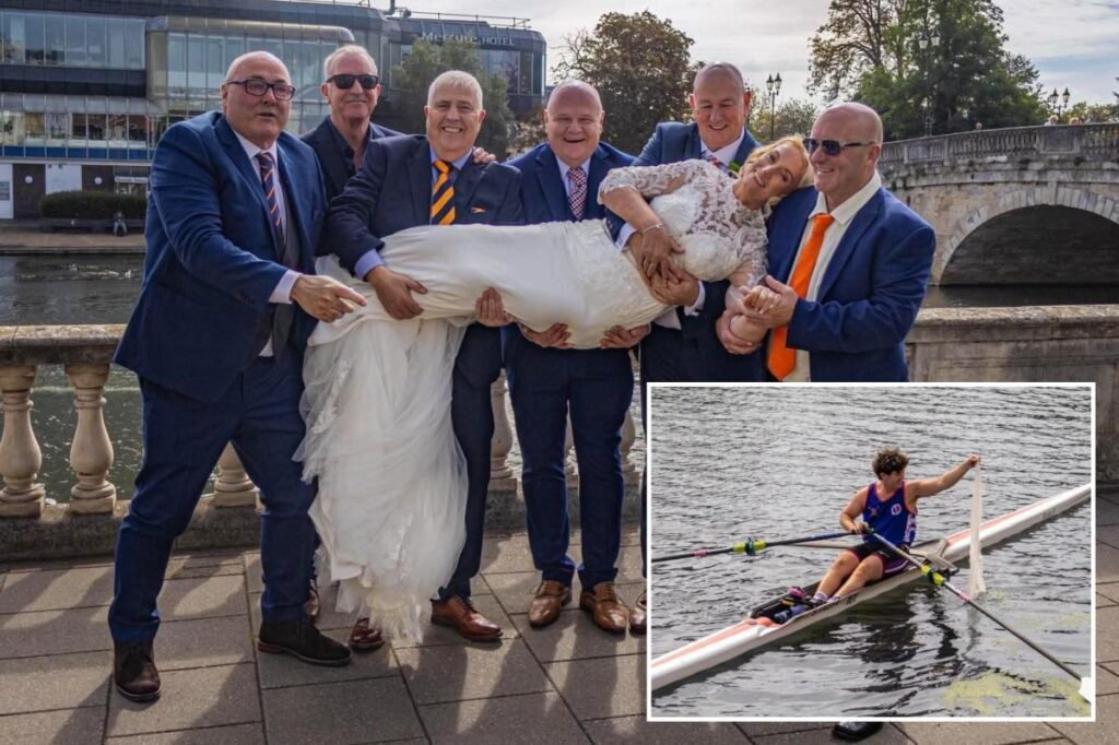 Quick-thinking rowers save day after bride’s veil blows into river: ‘We just found it hilarious’ Quick-thinking rowers save day after bride’s veil blows into river: ‘We just found it hilarious’