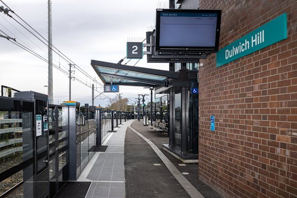 Three screen doors will be kept closed at Dulwich Hill station when the final section of the M1 metro line opens.
